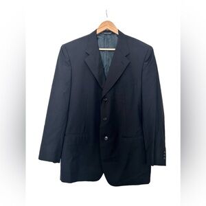 Corneliani Navy Striped 3-Button 100% Extrafine Virgin Wool Sports Coat
